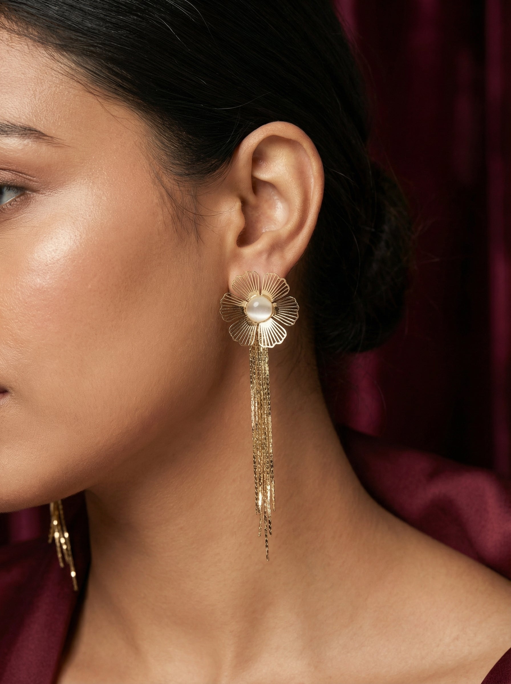 Gilded Cascade Earrings