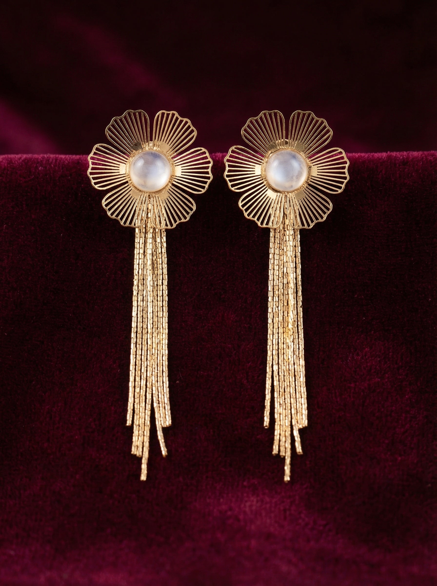 Gilded Cascade Earrings