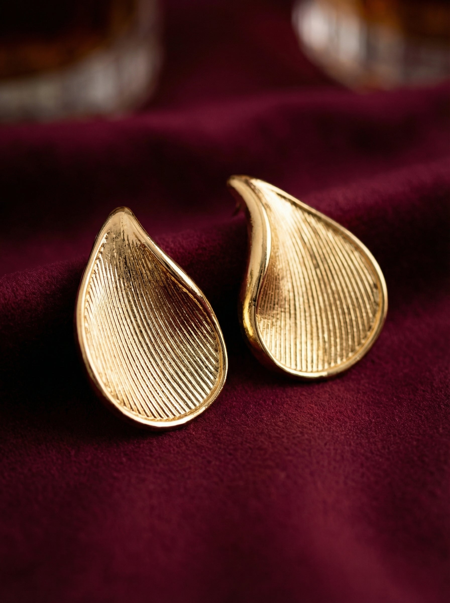 Golden Teardrop Earrings