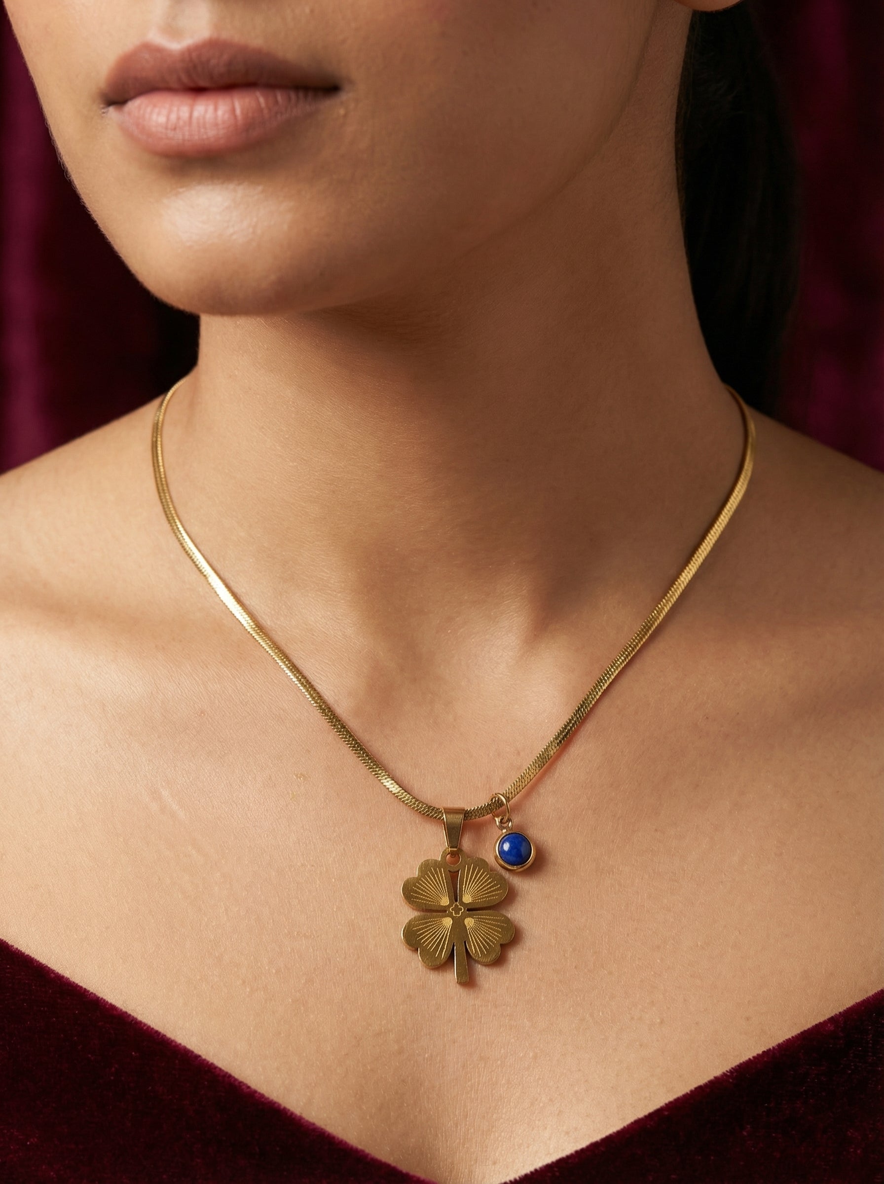 Lucky Clover Charm Necklace