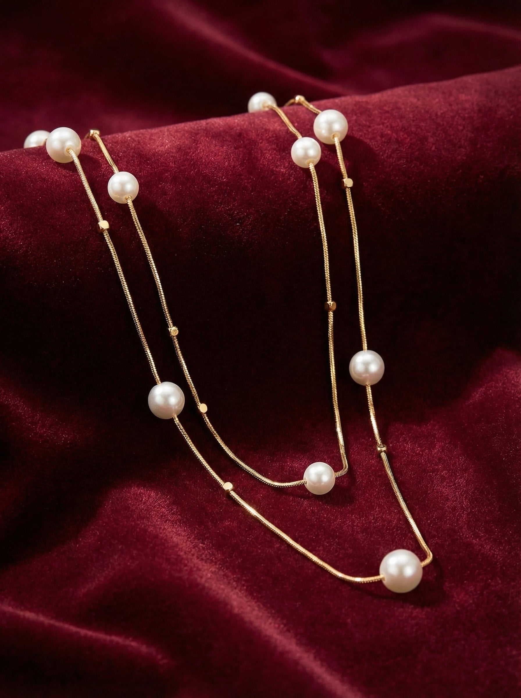 Layered Pearl Elegance