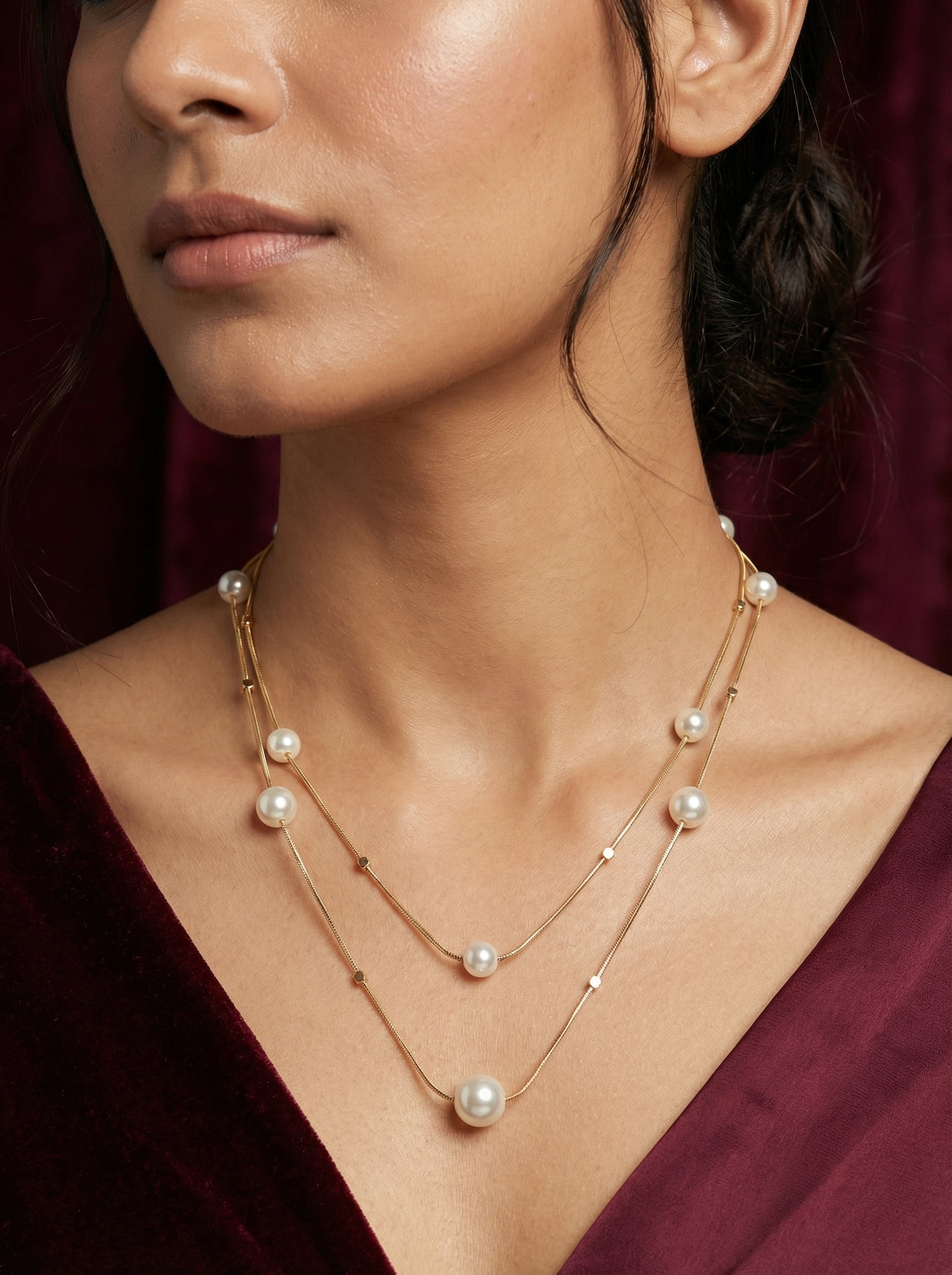 Layered Pearl Elegance
