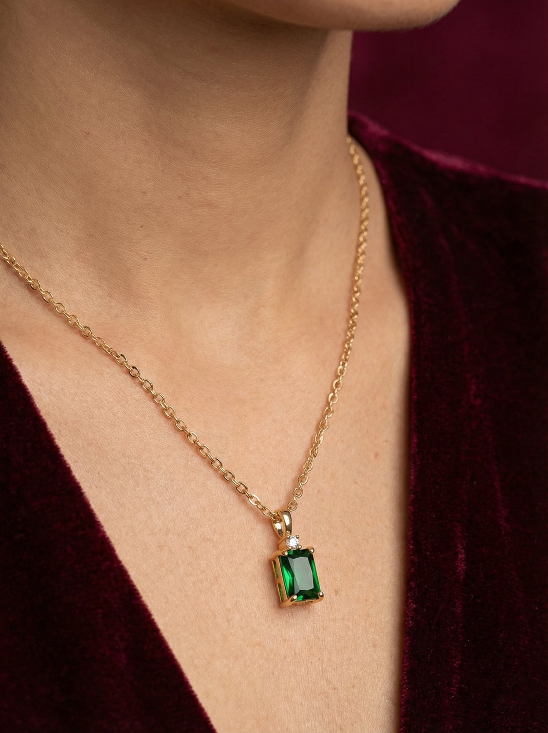 Emerald Crown Pendant