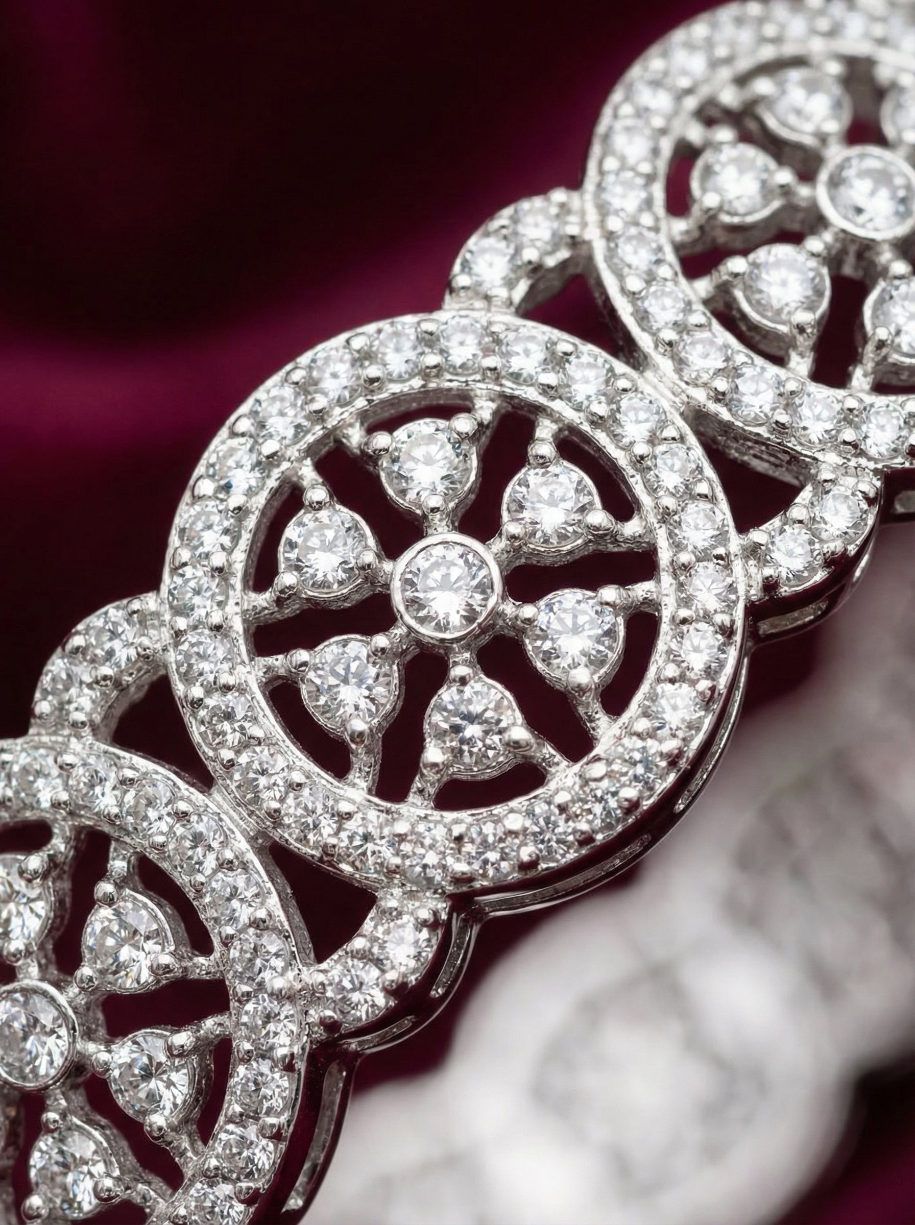 Crystal Floral Bangles