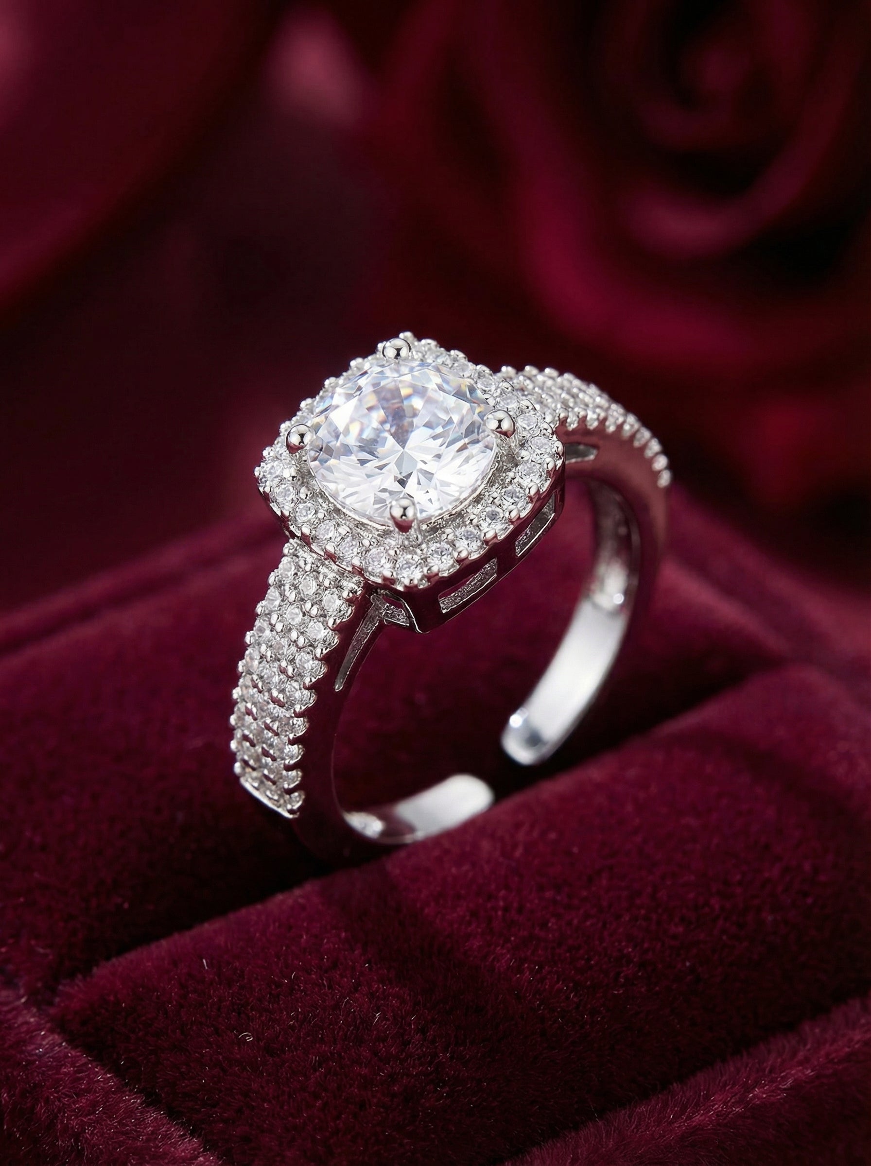 Silver Ring with Stones - The Rivaaz