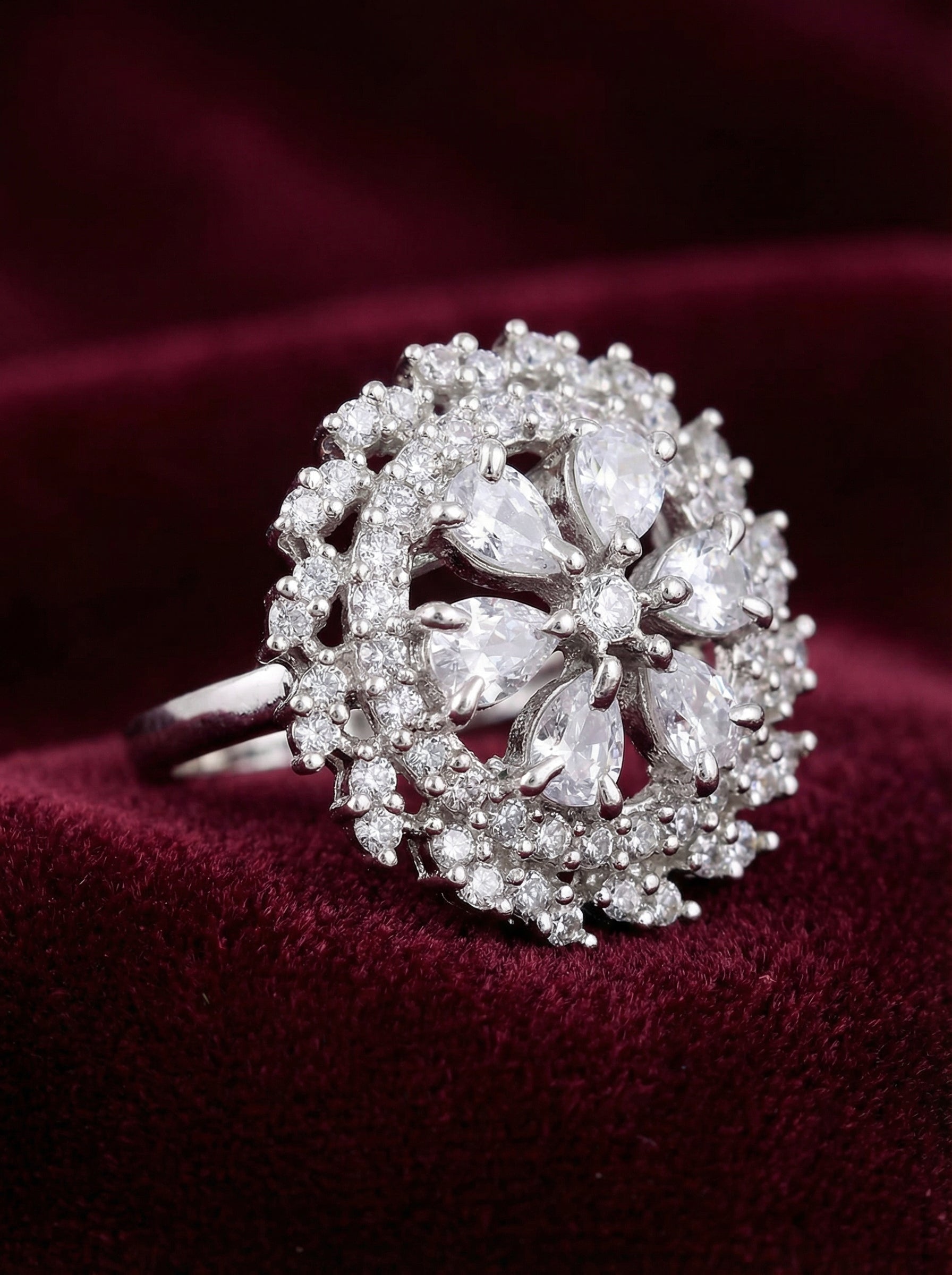 Radiant Bloom Statement Ring