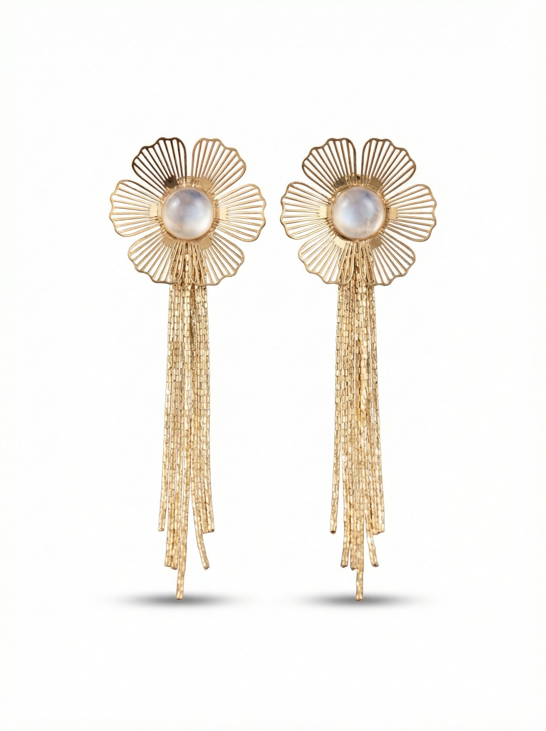 Gilded Cascade Earrings