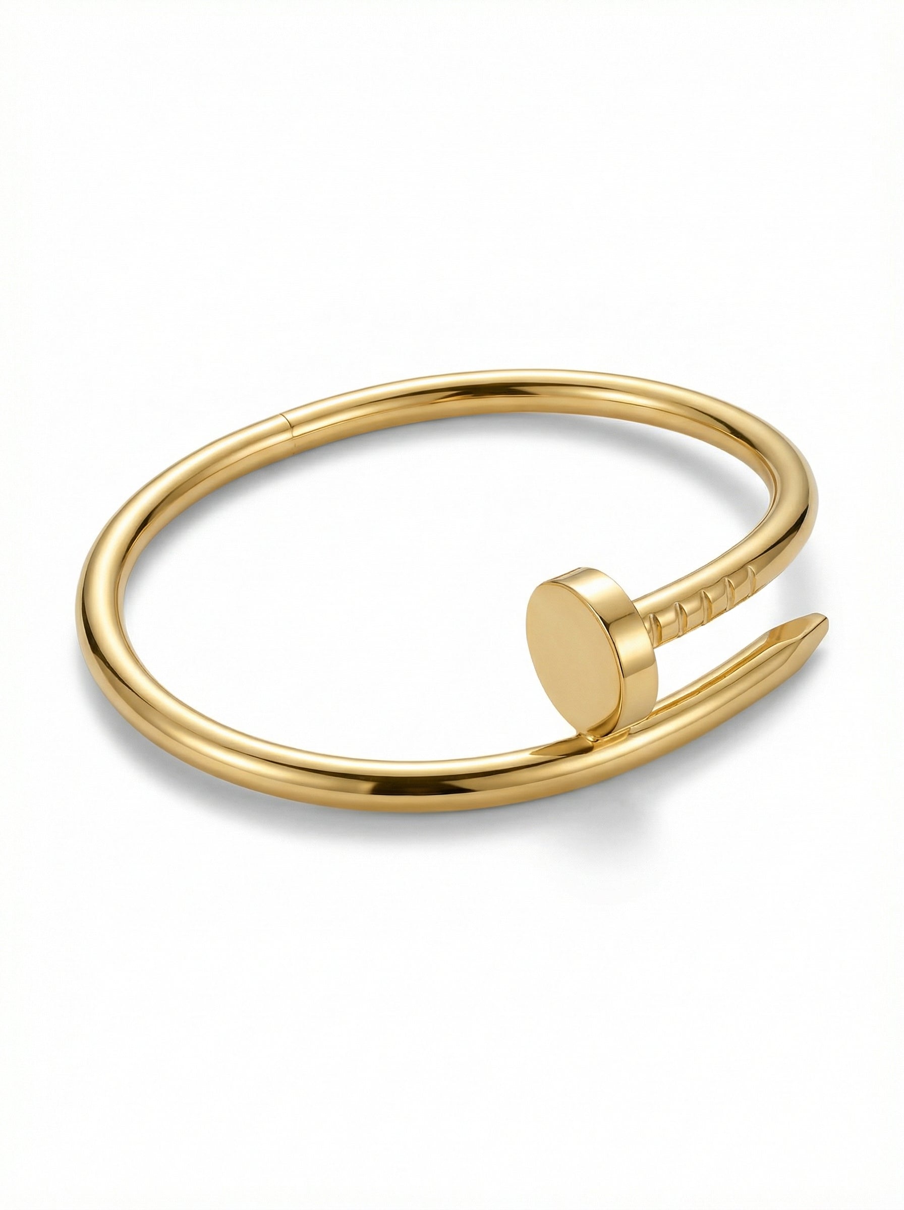 Gold Plated Nail Bangle – Elegant and Chic Accessory for Every Occasion