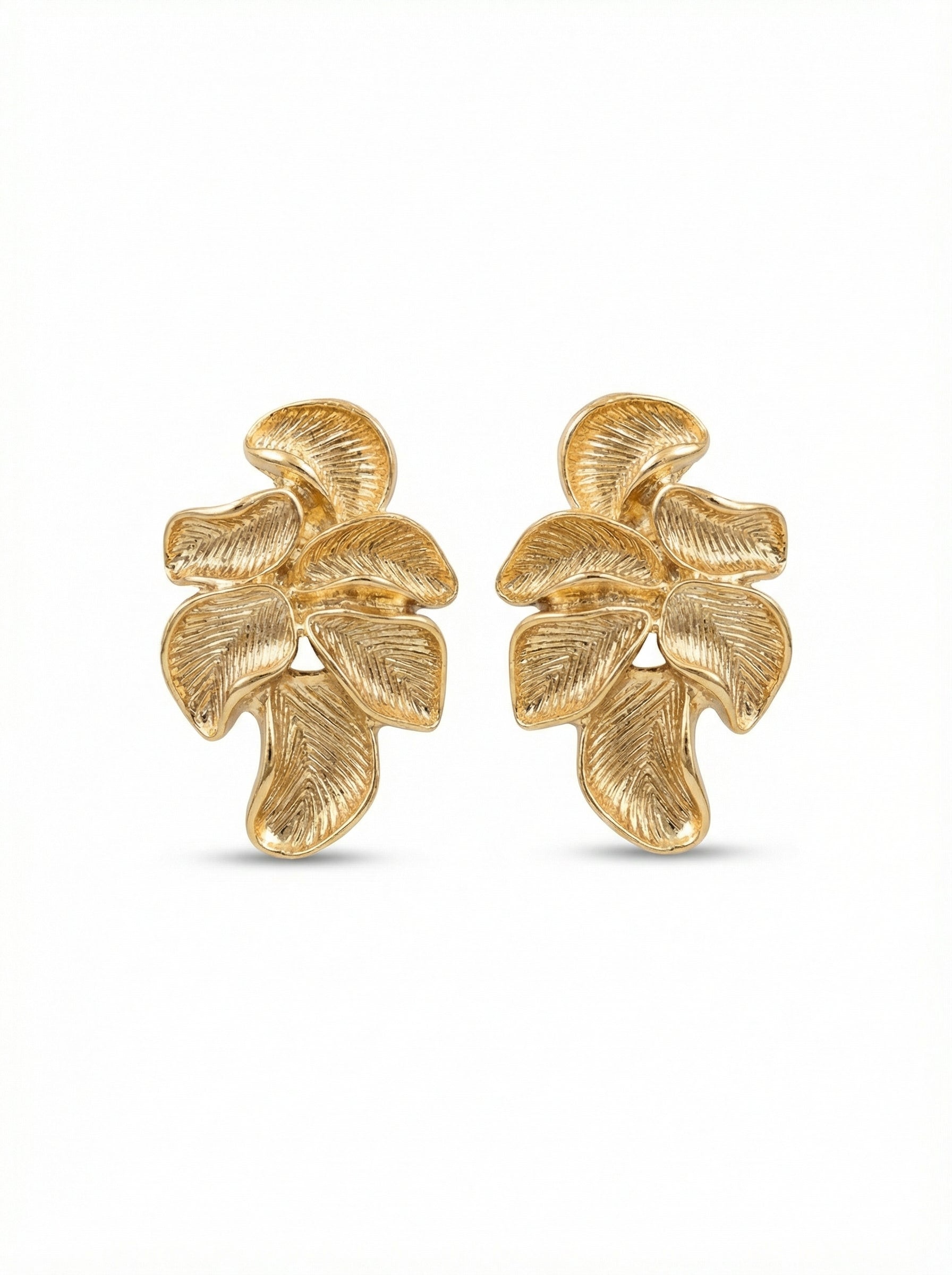 Golden Leaf Studs