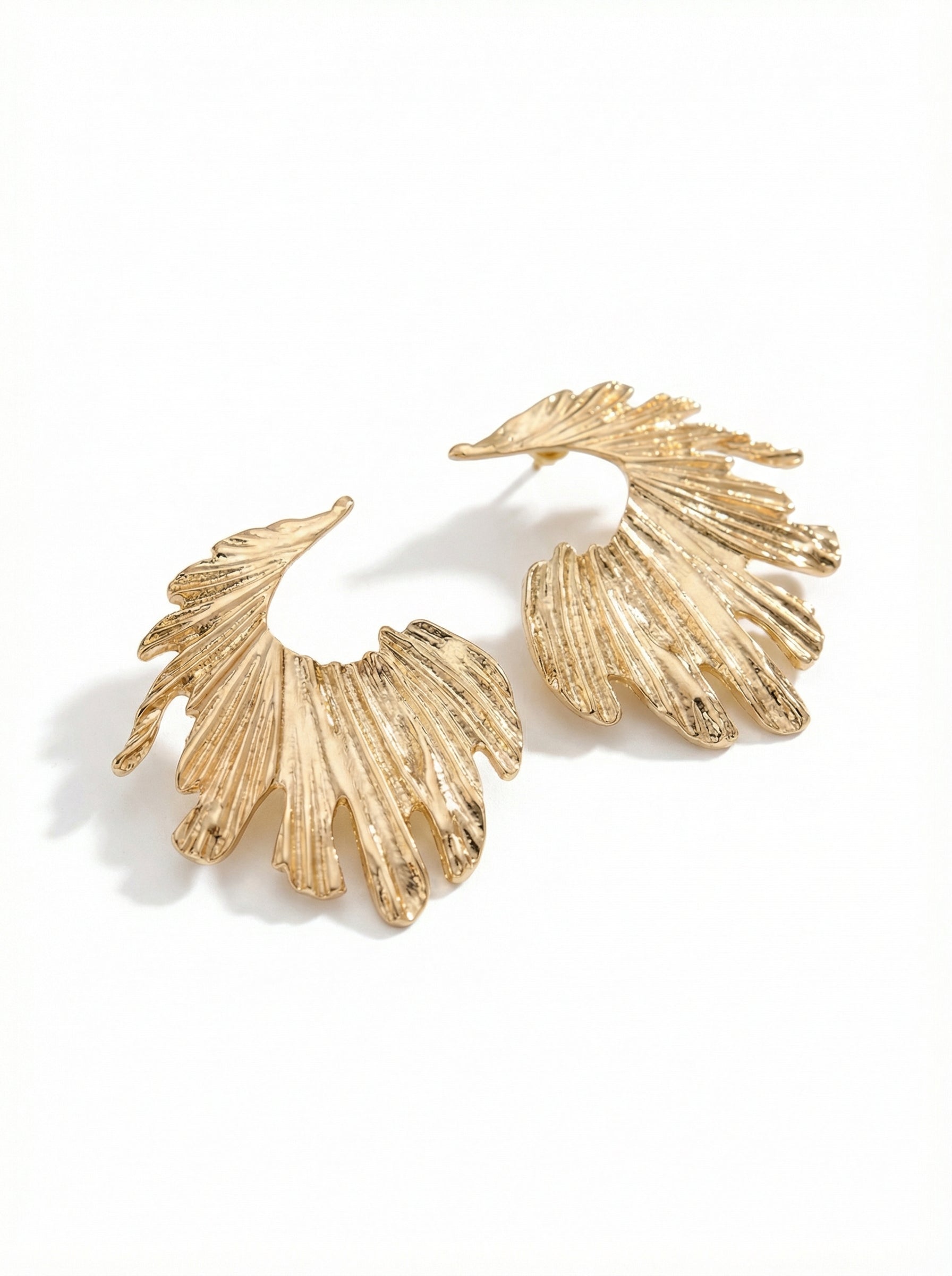 Golden Shell Studs