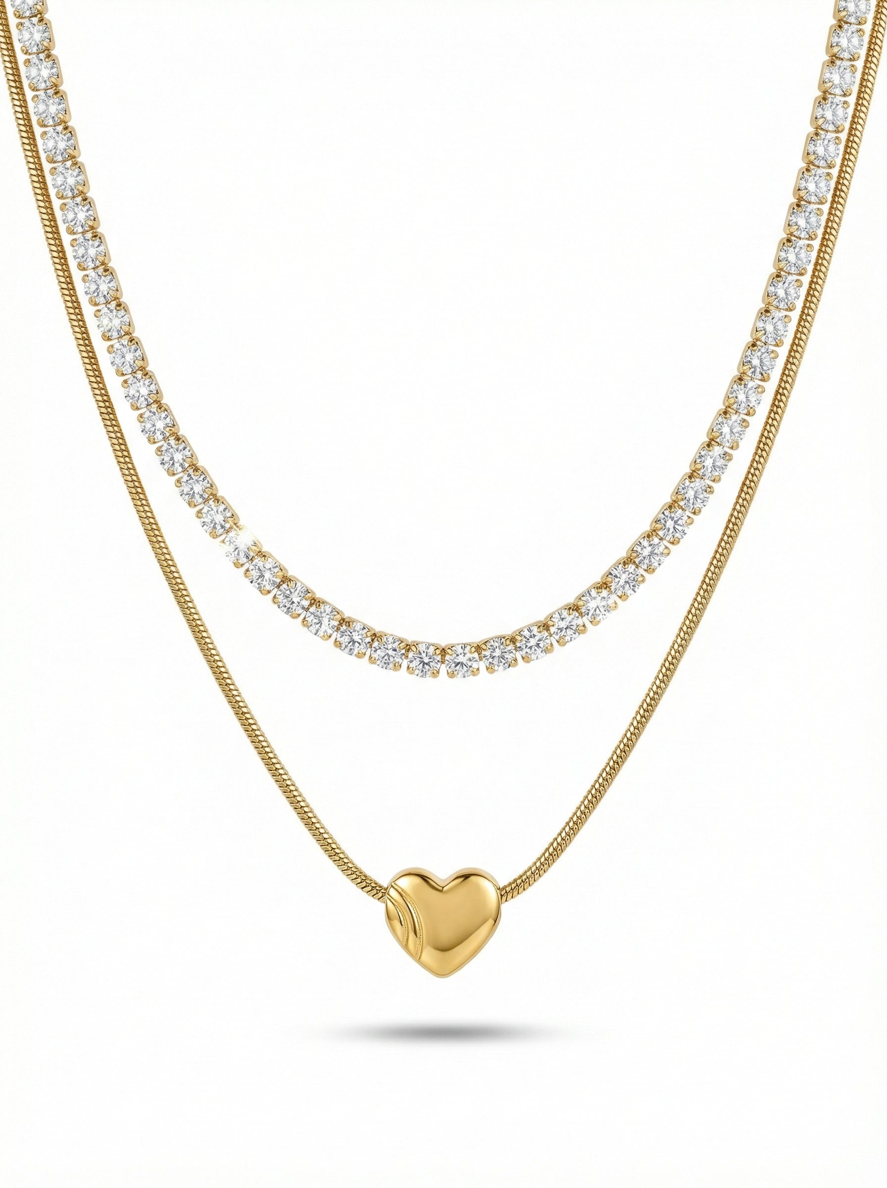 Layered Heart Necklace Set for Elegant Style and Everyday Wear